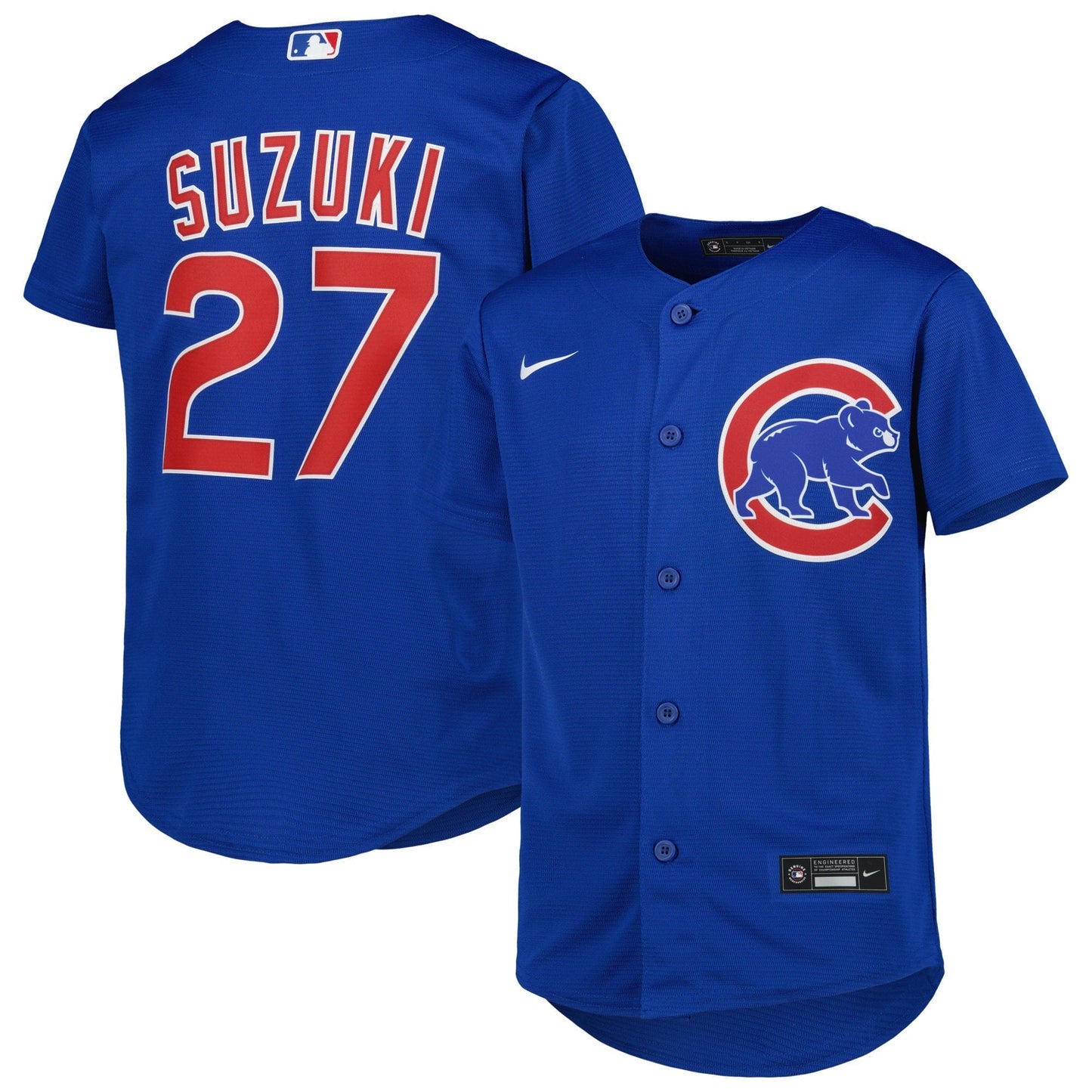 Youth Nike Seiya Suzuki Royal Chicago Cubs Alternate Replica Player Jersey