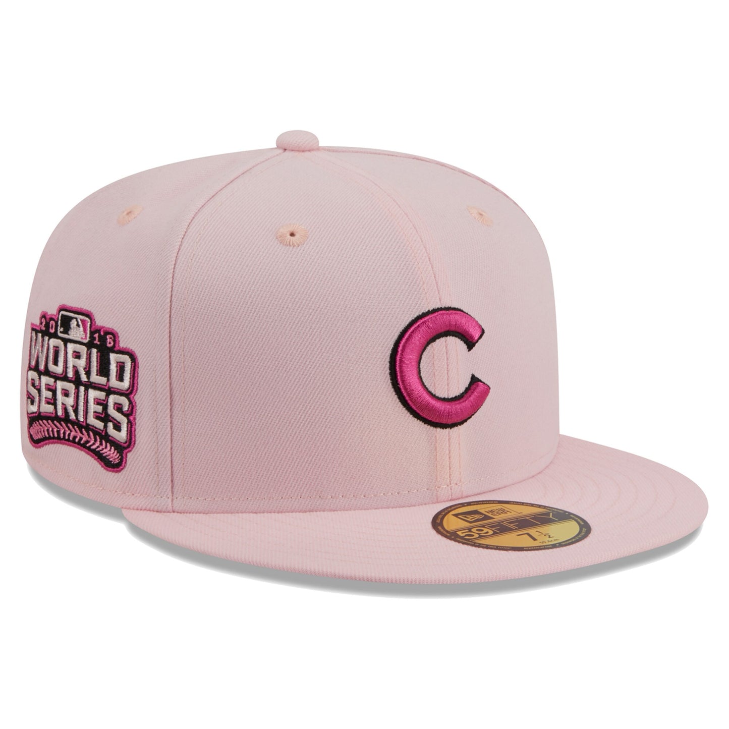 Chicago Cubs New Era 2016 MLB World Series 59FIFTY Fitted Hat - Pink