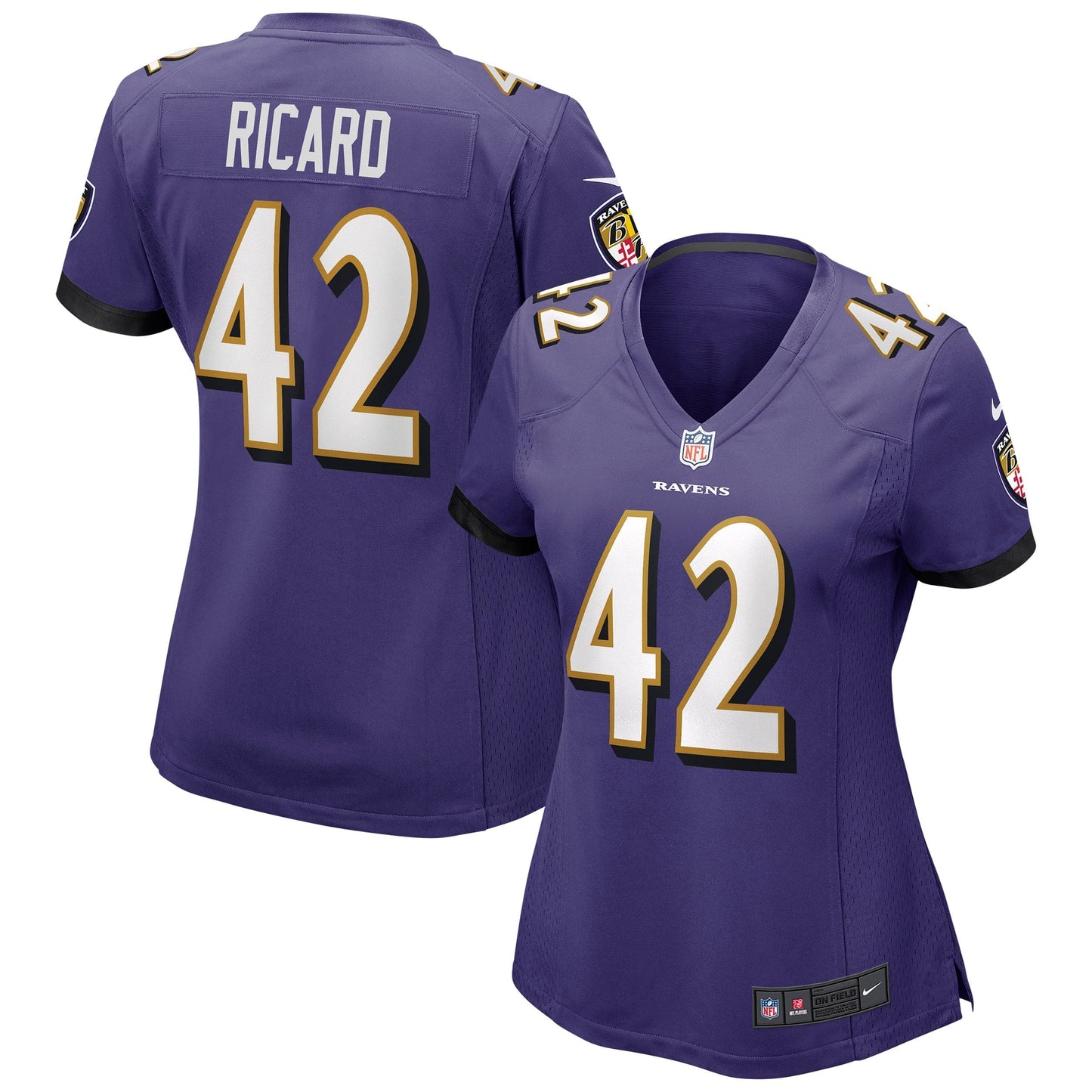 Women's Nike Patrick Ricard Purple Baltimore Ravens Game Jersey