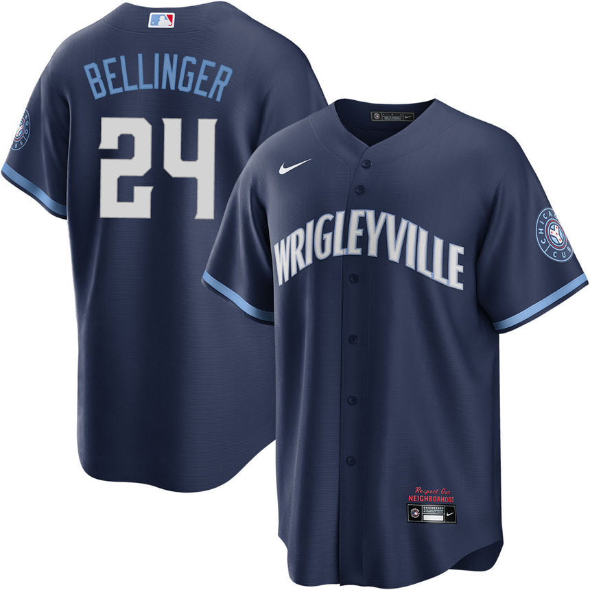 Men's Cody Bellinger Chicago Cubs Navy City Connect Premium Replica Player Jersey