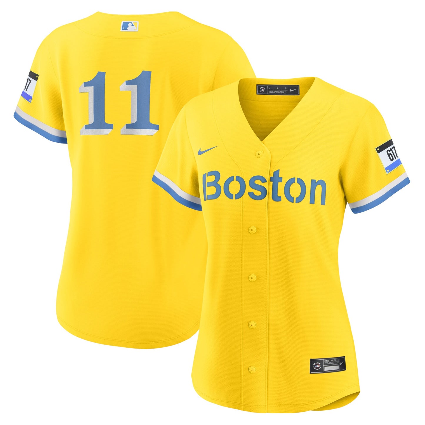 Rafael Devers Boston Red Sox Nike Women's City Connect Replica Player Jersey - Gold