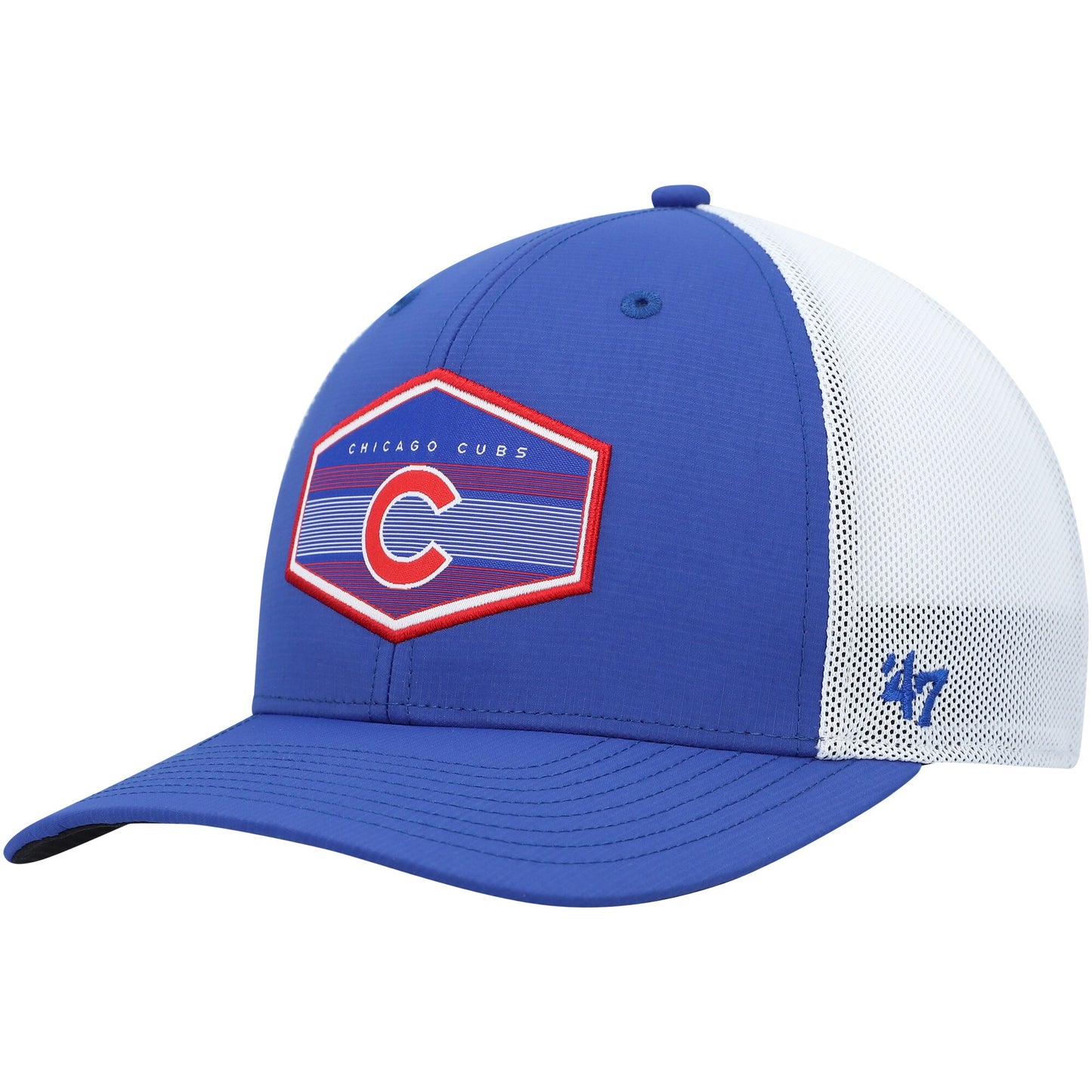 Chicago Cubs '47 Burgess Trucker Snapback Hat - Royal/White