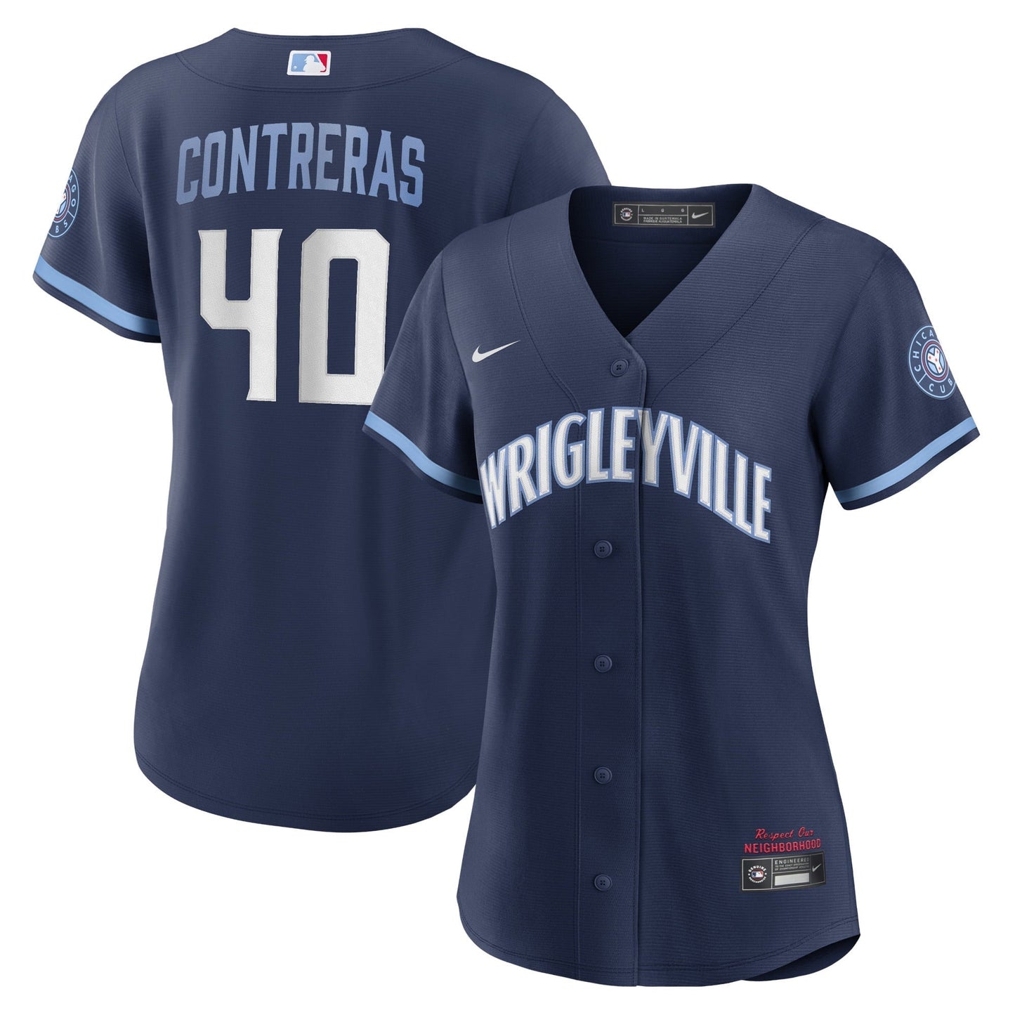 Women's Nike Willson Contreras Navy Chicago Cubs City Connect Replica Player Jersey