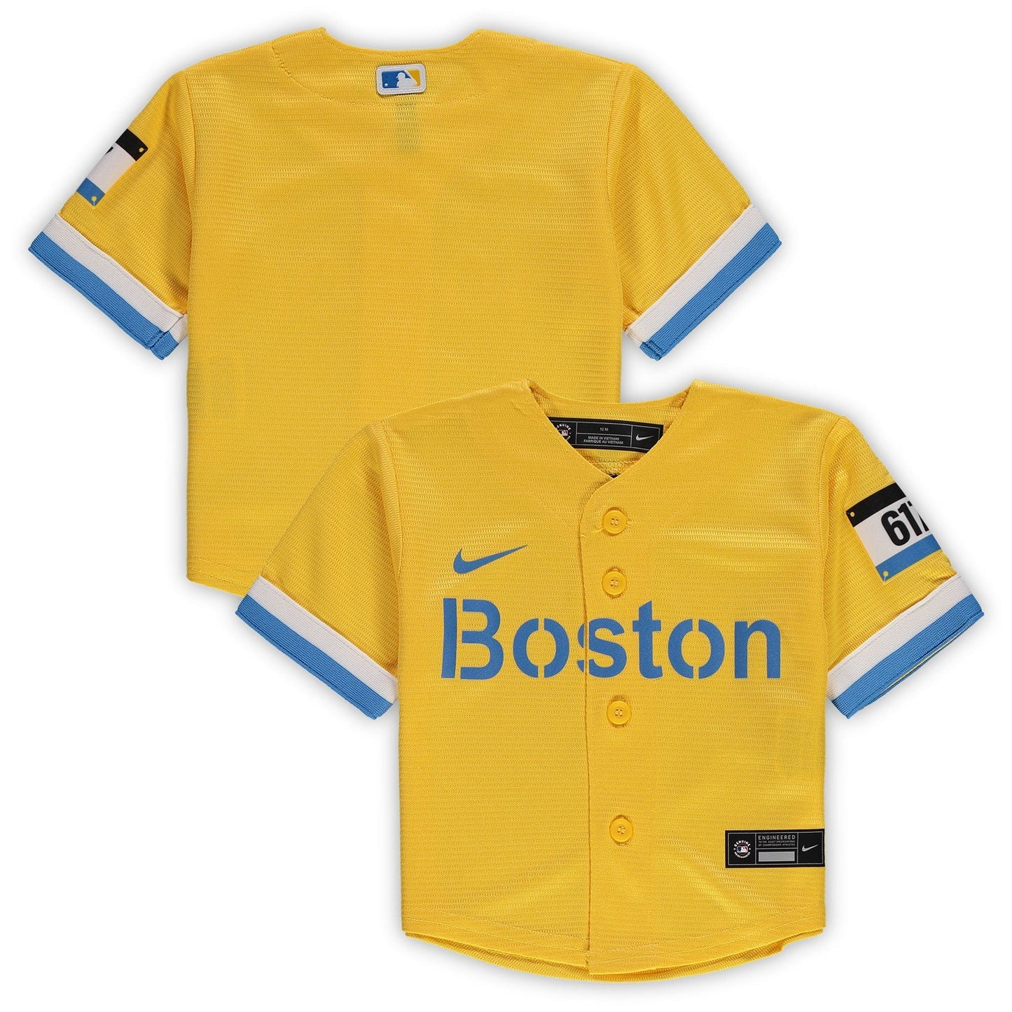 Infant Nike Gold Boston Red Sox MLB City Connect Replica Jersey