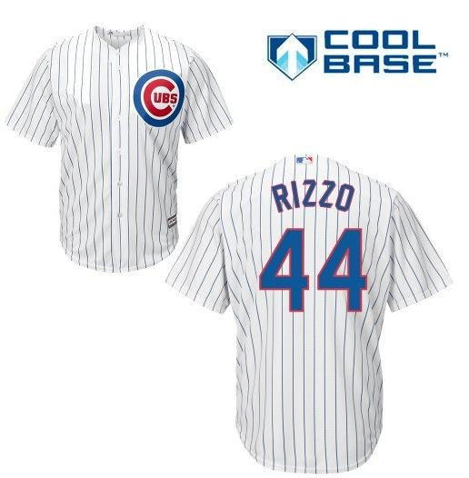 Men's Chicago Cubs Anthony Rizzo Majestic White Cool Base Player Jersey